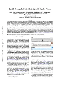 BlendX: Complex Multi-Intent Detection with Blended Patterns