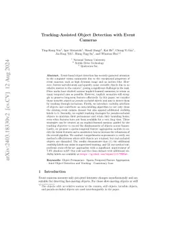 Tracking-Assisted Object Detection with Event Cameras