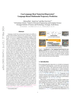 Can Language Beat Numerical Regression? Language-Based Multimodal
  Trajectory Prediction