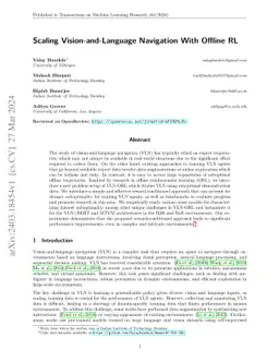 Scaling Vision-and-Language Navigation With Offline RL