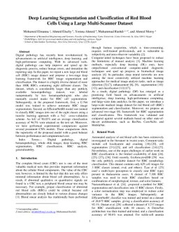 Deep Learning Segmentation and Classification of Red Blood Cells Using a
  Large Multi-Scanner Dataset