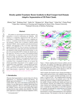 Density-guided Translator Boosts Synthetic-to-Real Unsupervised Domain
  Adaptive Segmentation of 3D Point Clouds