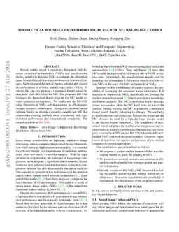 Theoretical Bound-Guided Hierarchical VAE for Neural Image Codecs