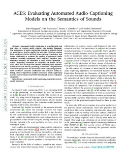 ACES: Evaluating Automated Audio Captioning Models on the Semantics of
  Sounds