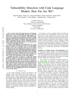 Vulnerability Detection with Code Language Models: How Far Are We?