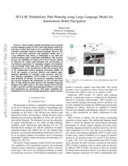 3P-LLM: Probabilistic Path Planning using Large Language Model for
  Autonomous Robot Navigation