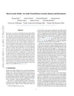 Real Acoustic Fields: An Audio-Visual Room Acoustics Dataset and
  Benchmark
