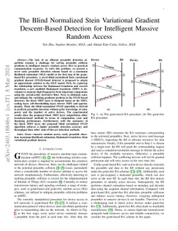 The Blind Normalized Stein Variational Gradient Descent-Based Detection for Intelligent Random Access in Cellular IoT