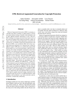 CPR: Retrieval Augmented Generation for Copyright Protection