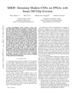 SMOF: Streaming Modern CNNs on FPGAs with Smart Off-Chip Eviction