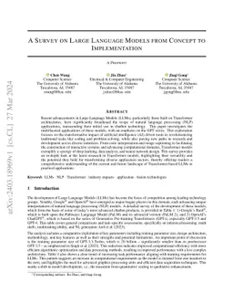 A Survey on Large Language Models from Concept to Implementation