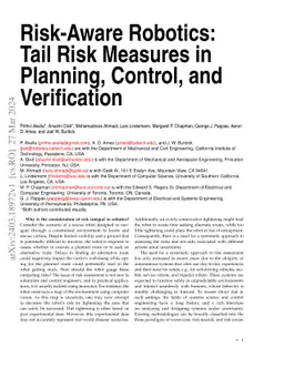 Risk-Aware Robotics: Tail Risk Measures in Planning, Control, and
  Verification