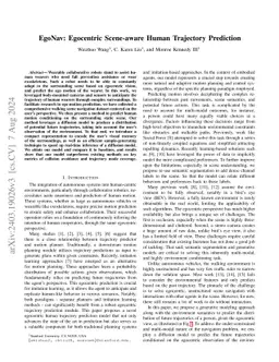 Egocentric Scene-aware Human Trajectory Prediction