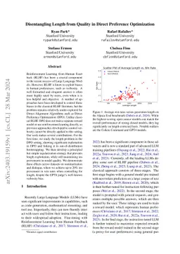 Disentangling Length from Quality in Direct Preference Optimization