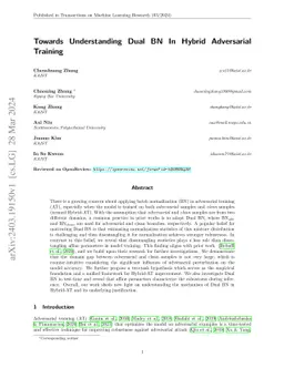 Towards Understanding Dual BN In Hybrid Adversarial Training