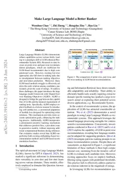 Make Large Language Model a Better Ranker