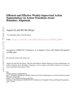Efficient and Effective Weakly-Supervised Action Segmentation via
  Action-Transition-Aware Boundary Alignment