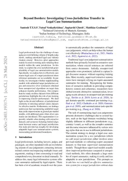 Beyond Borders: Investigating Cross-Jurisdiction Transfer in Legal Case
  Summarization