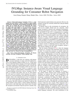 IVLMap: Instance-Aware Visual Language Grounding for Consumer Robot
  Navigation