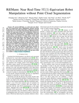 RiEMann: Near Real-Time SE(3)-Equivariant Robot Manipulation without
  Point Cloud Segmentation