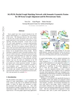 SG-PGM: Partial Graph Matching Network with Semantic Geometric Fusion
  for 3D Scene Graph Alignment and Its Downstream Tasks