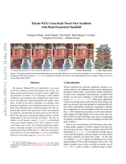 XScale-NVS: Cross-Scale Novel View Synthesis with Hash Featurized
  Manifold
