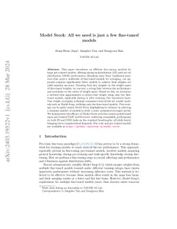 Model Stock: All we need is just a few fine-tuned models