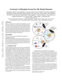 Croissant: A Metadata Format for ML-Ready Datasets