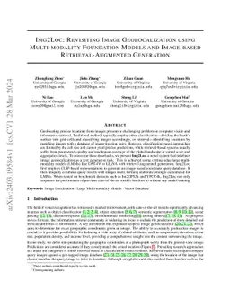 Img2Loc: Revisiting Image Geolocalization using Multi-modality
  Foundation Models and Image-based Retrieval-Augmented Generation