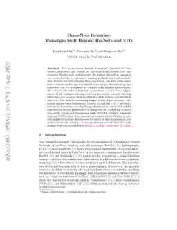 DenseNets Reloaded: Paradigm Shift Beyond ResNets and ViTs