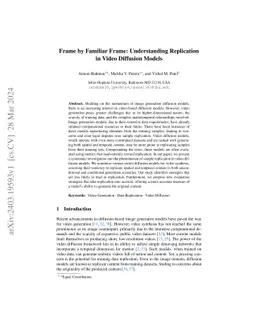 Frame by Familiar Frame: Understanding Replication in Video Diffusion
  Models