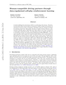 Human-compatible driving partners through data-regularized self-play
  reinforcement learning