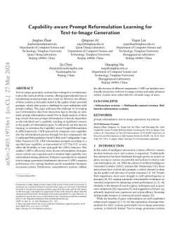 Capability-aware Prompt Reformulation Learning for Text-to-Image
  Generation