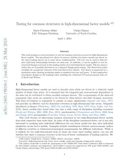 Testing for common structures in high-dimensional factor models