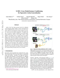 X-MIC: Cross-Modal Instance Conditioning for Egocentric Action
  Generalization