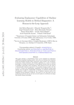 Evaluating Explanatory Capabilities of Machine Learning Models in
  Medical Diagnostics: A Human-in-the-Loop Approach