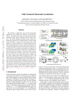 Fully Geometric Panoramic Localization