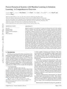 Fusion Dynamical Systems with Machine Learning in Imitation Learning: A
  Comprehensive Overview
