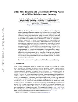 CtRL-Sim: Reactive and Controllable Driving Agents with Offline
  Reinforcement Learning