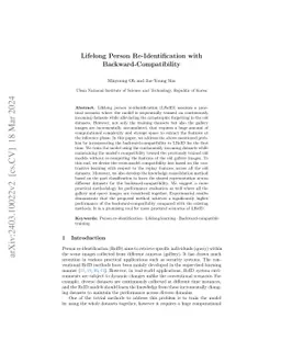 Lifelong Person Re-Identification with Backward-Compatibility