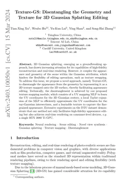 Texture-GS: Disentangling the Geometry and Texture for 3D Gaussian
  Splatting Editing