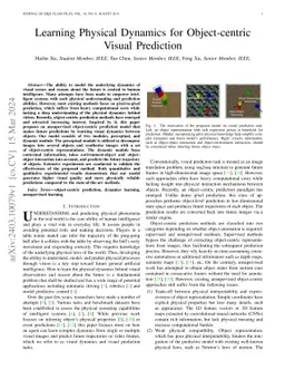 Learning Physical Dynamics for Object-centric Visual Prediction