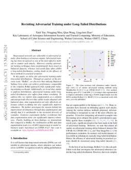 Revisiting Adversarial Training under Long-Tailed Distributions