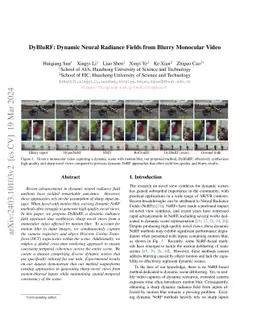 DyBluRF: Dynamic Neural Radiance Fields from Blurry Monocular Video