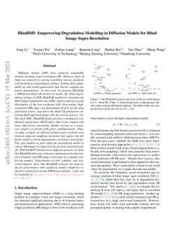 BlindDiff: Empowering Degradation Modelling in Diffusion Models for
  Blind Image Super-Resolution
