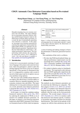 CDGP: Automatic Cloze Distractor Generation based on Pre-trained
  Language Model