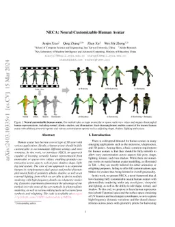 NECA: Neural Customizable Human Avatar