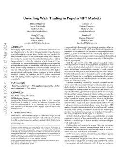 Unveiling Wash Trading in Popular NFT Markets