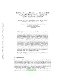 PASTA: Towards Flexible and Efficient HDR Imaging Via Progressively
  Aggregated Spatio-Temporal Alignment