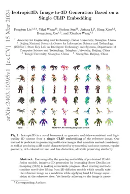 Isotropic3D: Image-to-3D Generation Based on a Single CLIP Embedding